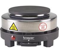 P101Pia003 Plaque Chauffante Électrique, 500 W, Acier Inoxydable/Ghisa, Noir/Gris