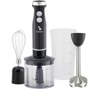 P102Fru151 Mixeur Plongeant 4 En 1,Mixeur Multifonction Avec Hachoir De 500 Ml,Fouets,Verre De 700 Ml,4 Lames En Acier Inoxydable,Mixeur Turbo Et Pulsé,Accessoires Amovibles,1000 W