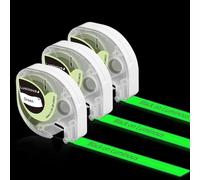 P12 Black 12mm x 4m Self Adhesive Waterproof Plastic Label Tape for P12 & P12 Pro Label Printer