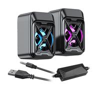 P12C PC Haut-Parleurs Avec Coloré LED Éclairage 6W Alimentation USB