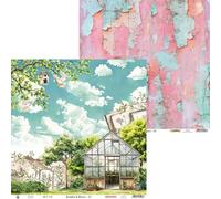 P13 30,5x30,5cm double face Scrapbooking Paper Design 240g, Breathe and Bloom 01