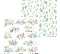P13 30,5x30,5cm double face Scrapbooking Paper Design 240g, Summer Vibes 03