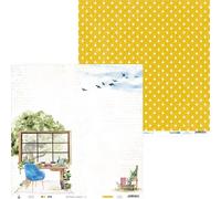 P13 30,5x30,5cm double face Scrapbooking Paper Design 240g, The Garden of Books 01