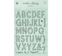 P13 Transparent Stamp Set Tampon à motif Clear Stamps, Alphabet 02