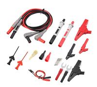 P1300D Digital Multimeter Test Leads | 1M Cable with Alligator Clips & Banana Plugs | Alligator Clip Test Probes for Electronics/Automotive Repair | 8 Replaceable Tips