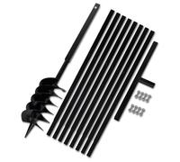 P132 Beche et tariere manuelle 150 mm avec Rallonge 9 m acier