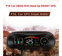 P18 Car Hud Head Up Display Portable Off road Level Slope Balancer Compass Altimeter Car Accessories Black