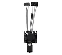 P1P/P1S Hotend en céramique entièrement assemblée avec ventilateur buse en acier trempé de 0,4 mm pour imprimante 3D Bambu Lab P1P/P1S Tête d'impression extrudeuse Hot End Kit avec cartouche