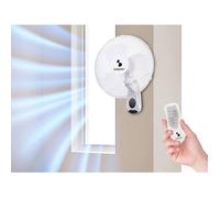 P206Ven600 Wall Fan Ventilateur Mural Avec Télécommande Et Minuterie Jusqu'À 7,5 Heures, Blanc[QW403]