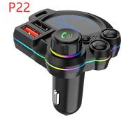 P22 Lecteur MP3 Bluetooth embarqué, chargeur de voiture double USB à charge rapide