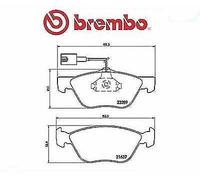 Brembo Plaquettes de frein avant P23077 pour Alfa Romeo, Fiat
