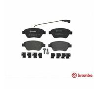 P23085 KIT 4 PLAQUETTES DE FREIN BREMBO ANT FOR FIAT IDEA (350) 1.2 16V 01.20...