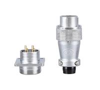 P28 aviation plug socket 2/3/4/5/7/10/12/14/16/19/20/24pin male female butt joint Circular connector rear nut PLS28 NWPNLXEA(P28-2P)