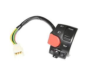 P2R (Motorisé) COMMODO-COMMUTATEUR ADAPTABLE MBK 50 NITRO 1997>2012-YAMAHA 50 AEROX 1997>2012 GAUCHE -P2R-