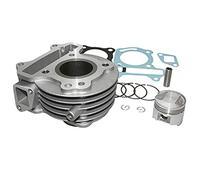 P2R (Motorisé) CYLINDRE SCOOT ADAPTABLE PEUGEOT 50 KISBEE 4T, DJANGO 4T-SYM 50 FIDDLE 2 (DIAM 39mm - AXE DE PISTON 10mm) - FONTE P2R ECO-