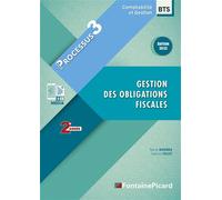P3 bts2 cg Gestion des obligations fiscales - Patrick Bihonda - Fontaine Picard Eds - broché - Scolaire / Universitaire