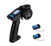 P32 for Turbo for Course 91803G-C 2.4G 4CH VT système LCD Affichage émetteur Radio télécommande avec récepteur for Voiture Bateau RC(Black with 2Rx)