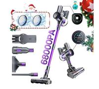 P40 Aspirateur Balai Sans Fil 68,000Pa/600W - 8 en 1 Aspirateur Sans Fil Puissant - 60mins Autonomie - 2 Ecran Tactile -1,3L