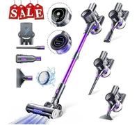 P40 Aspirateur Balai Sans Fil 68000Pa/600W - 8*3000mAh Batterie - Autonomie 70mins - 2 Ecran Tactile - Filtration 7couches - 1.5 L