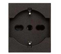 P40 Vimar Line 2P+E 16A prise noir-30210.G