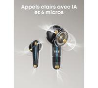 P41I By Anker, Écouteurs À Réduction De Bruit Avec Chargeur De Téléphone Et Adaptateur Lightning, Autonomie 12H, 192H Avec Le Boîtier, 6 Micros Et Ia, Écouteurs Sans Fil Ipx5, Bluetooth 5.3