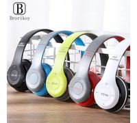 P47 casque sans fil Bluetooth 5.0 écouteurs pliable HIFI stéréo basse pour musique jeu enfant fille écouteur pour iPhone XiaoMi P47 Black