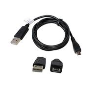 P4A Câble USB compatible avec Kodak Pixpro FZ53, Micro-USB, 1 mètre, pour les périphériques avec un port micro USB