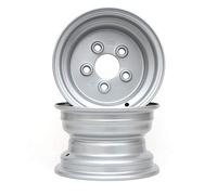 p4U Lot de 2 jantes de remorque pour caravane - 6.00 x 10" - H2 ET-4 5-LK - 5 x 112 ML 67