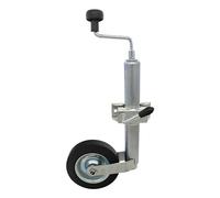 p4U Roue jockey de stabilisation avec support | Avec collier de serrage original de Knott | 150 kg | 48 mm pour remorque, caravane