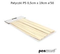 P5 bâtons 0.5cmx19cm 50pcs couleur arbre p10
