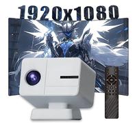 P50 Vidéoprojecteur 4K Retroprojecteur 1920 * 1080P 800 ANSI,Mini Projecteur Video Android 11,Wi-FI 2,4G+5G & BT5.4,Auto Keystone/Mise au Point Automatique Mini projecteur pour Home cinéma (Blanc)