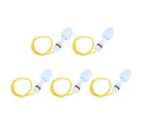 P5210 Liquid Level Float Switch | 5 Pack PP Plastic Water Sensor | Tank/Pool/Generator Level Controller | 400mm Wire, M10 Thread