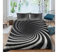 P5V6M1Q9 Galaxy Starry Sky Quilt Cover 3D Printed Microfiber Soft Breathable Bedding Set with 2 Pillowcases for Home and Guest Room Single（135x200cm）