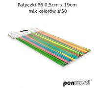P6 bâtons 0.5cmx19cm 50pcs p10