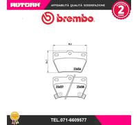 Jeu De 4 Plaquettes De Frein Avant Brembo P 83 057