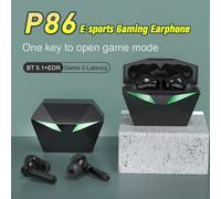 P86 Gaming Luminous type-c TWS bezprzewodowy zestaw s?uchawkowy Bluetooth z redukcj? szumów wodoodporne sportowe s?uchawki do gier