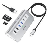 P9 Hub USB C, intpw 9-in-1 Hub USB 3.0 avec 4K HDMI, 1M Câble, 2 USB-A 3.0, PD 100W, 2 Type-A 2.0, Type-C 3.0, SD/TF, Station d'accueil en Aluminium pour iPhone16 MacBook Air/Pro iPad/Laptop