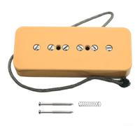 P90 Alnico 2 pour Manche de Guitare P90 Alnico 2 pour Manche | Aimants Alnico 2, son chaud et dynamique, idéal pour expression musicale riche, bobine simple classique(Yellow Bridge)