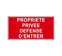 P906 - Propriété privée défense d'entrer - Panneau et Signalétique d'interdiction - Dimensions au choix - Norme ISO 7010