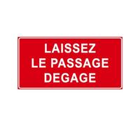 P917 - Laissez le passage dégagé - Panneau et Signalétique d'interdiction - Dimensions au choix - Norme ISO 7010