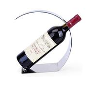 P9IDEDFH Porte-bouteilles de vin en forme de lune - Décoration personnelle pour la maison, la cuisine, le restaurant - En acier inoxydable - Pour comptoir - Porte-bouteille de vin