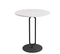 P9IDEDFH Rock Slab Table d'appoint canapé table d'angle salon simple petite table basse (couleur : blanc + noir) (blanc+noir)