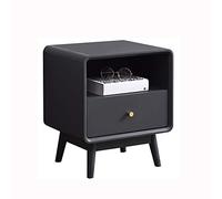 P9IDEDFH The Bedside Table is Simple and Modern Solid Wood Bedside Table Four-Legged Design Fashion Mini Small Storage Bedside Table