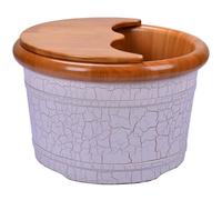 PA-DABAOO Baignoire À Pied En Bois, Baignier De Bain À Pied, Grande Baignoire Des Pieds, Bain À Pied De La Maison, Baril Pédicure, Baril De Bain À Pied Multifonction,A2 style