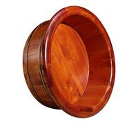 PA-DABAOO Baignoire À Pied En Bois Massif, Bain À Pied Massif, Bain À Pied Baril En Bois, Baril De Bain À Pied, Baril De Trempage De Pédicure, Baril De Bain À Pied De La Maison