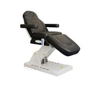 PA-DABAOO Chaise De Lit Faciale De Salon Entièrement Électrique, Chaise De Tatouage De Massage Électrique Pour Client Avec 3 Moteurs, Réglage De La Hauteur/Angle De La Table De Spa,Noir