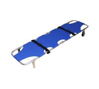 PA-DABAOO Civière Portable Compacte Et Pliable avec roulettes, Civière De Sauvetage, Chariot De Civière Pliable À 2 Roues en Aluminium, Civière Pouvant Supporter 350 LB