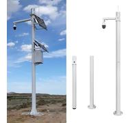 PA-DABAOO Ensemble De Perches pour Caméra De Surveillance, avec Paratonnerre Et Support De Montage, Support De Moniteur Résistant Aux Intempéries, Support Universel,C 4.5m/14.76ft