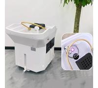 PA-DABAOO Équipement De Spa De Tête Japonais Avec Réservoir De Stockage D'eau De 120 Litres, Équipement De Spa De Tête À Circulation D'eau, Appui-Tête Réglable