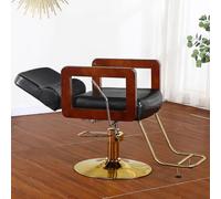 PA-DABAOO Fauteuil De Coiffure Inclinable, Pivotant À 360 Degrés, Pompe Hydraulique Robuste, Hauteur Réglable De 86 À 93 Cm, Fauteuil De Shampoing Professionnel,Noir